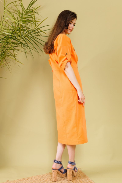 Платье NikVa 362-1 мандарин - фото 2