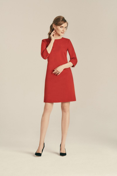 Платье Adora Woman D-119 красный - фото 1