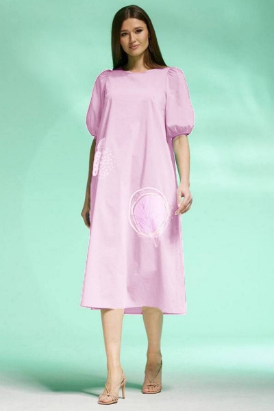 Платье Faufilure С1432 бледно-розовый - фото 1