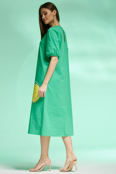 Платье Faufilure С1432 зеленый - фото 3