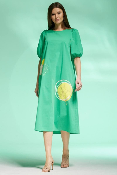 Платье Faufilure С1432 зеленый - фото 1
