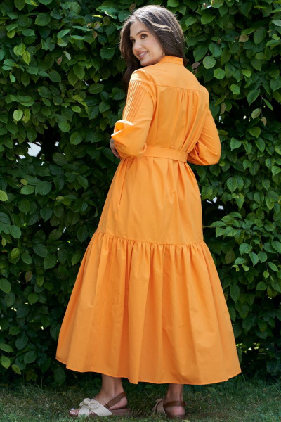 Платье Andina city 8011 оранжевый - фото 2
