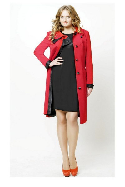 Пальто, платье Classic Moda 448 красный - фото 2