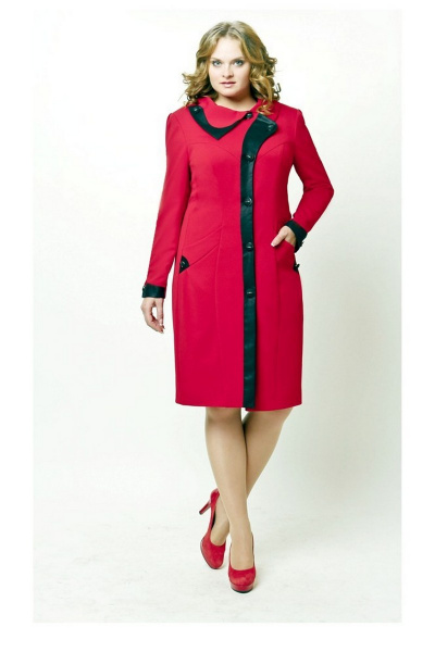 Пальто, платье Classic Moda 448 красный - фото 3