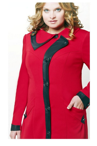 Пальто, платье Classic Moda 448 красный - фото 4