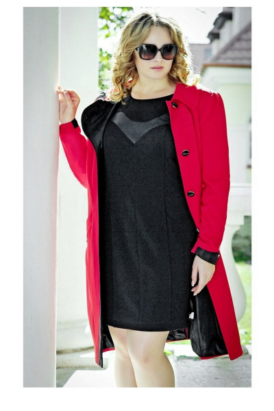 Пальто, платье Classic Moda 448 красный - фото 1