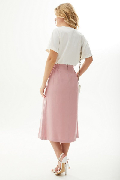 Блуза, юбка Angelina А891/1 молочный/розовый - фото 6