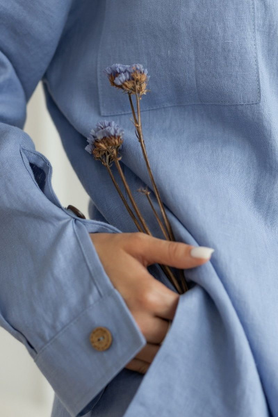 Блуза, брюки Atelero 1053 голубой - фото 4