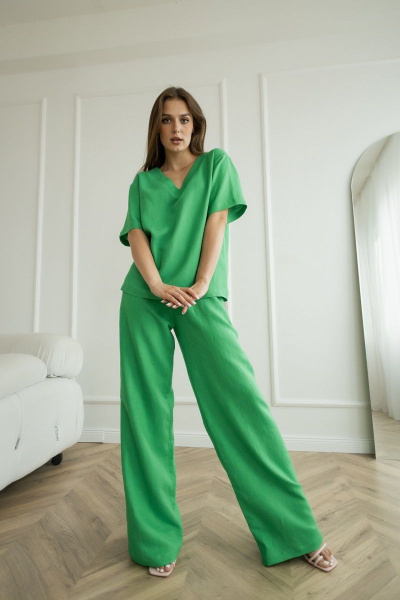 Блуза, брюки Atelero 1072 зеленый - фото 6