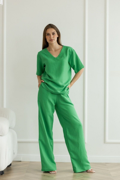 Блуза, брюки Atelero 1072 зеленый - фото 3