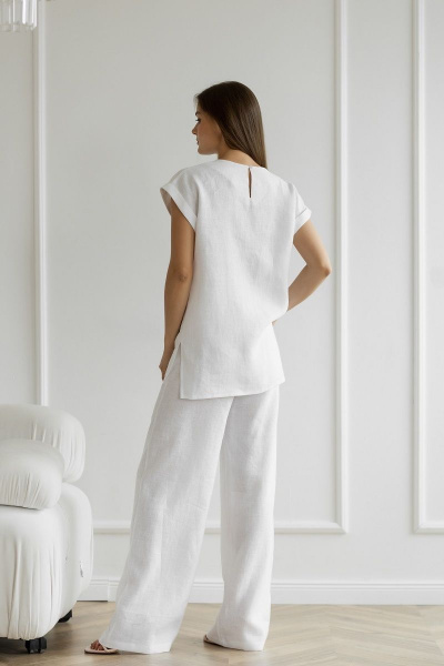 Блуза, брюки Atelero 1075 белый - фото 2