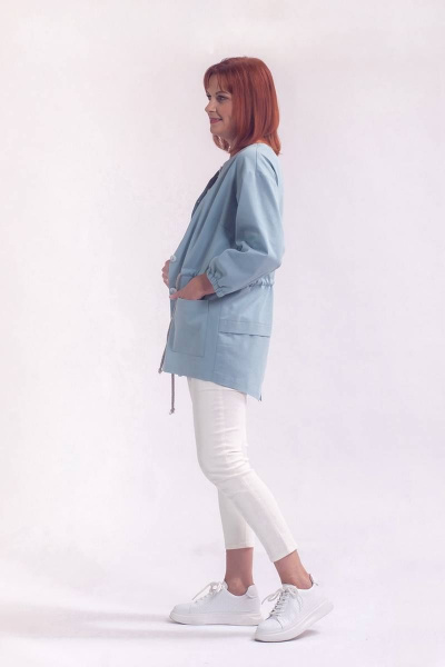 Жакет Соджи 576 серо-голубой - фото 3