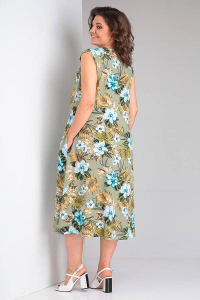 Платье Celentano lite 5013.1 оливковый - фото 8