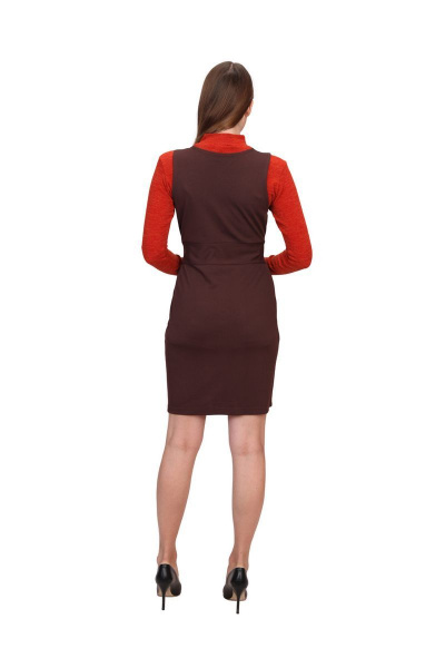 Платье BELAN textile 4602 коричневый - фото 2