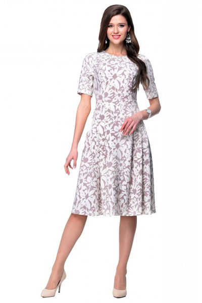 Платье Edelweiss 1699-0 бело-беж - фото 1
