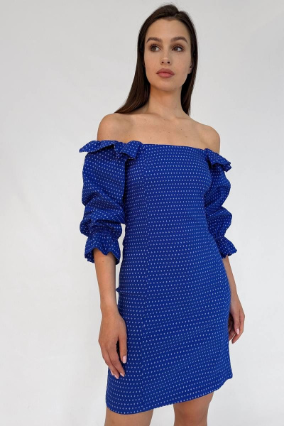 Платье Patriciа 01-5349 синий,белый - фото 3