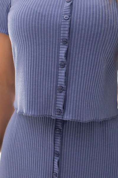 Блуза, юбка Golden Valley 6529 синий - фото 3