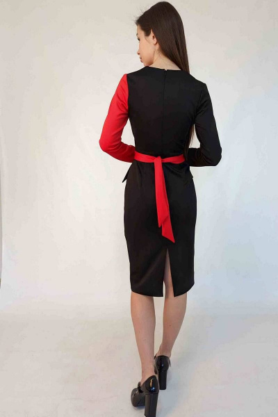 Платье Patriciа 01-5381 черный,красный - фото 2