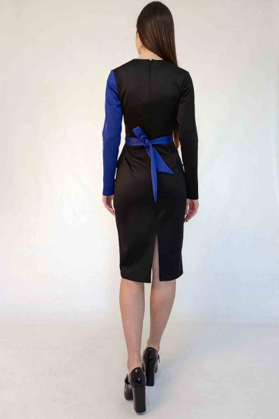 Платье Patriciа 01-5381 черный,синий - фото 2