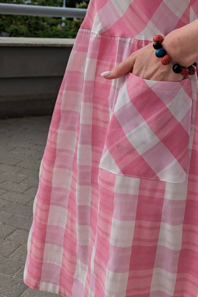Платье Patriciа 03-5365 розовый,белый - фото 5