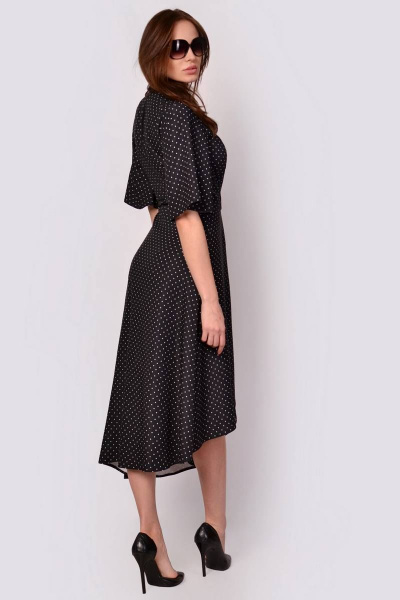 Платье Patriciа NY15009 иссиня-черный,слоноваякость - фото 2