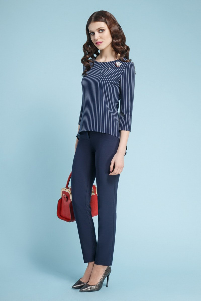 Блуза, брюки ASPO Design Felice_1048 синий - фото 1