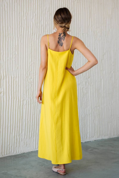 Платье Ivera 1122 желтый - фото 4