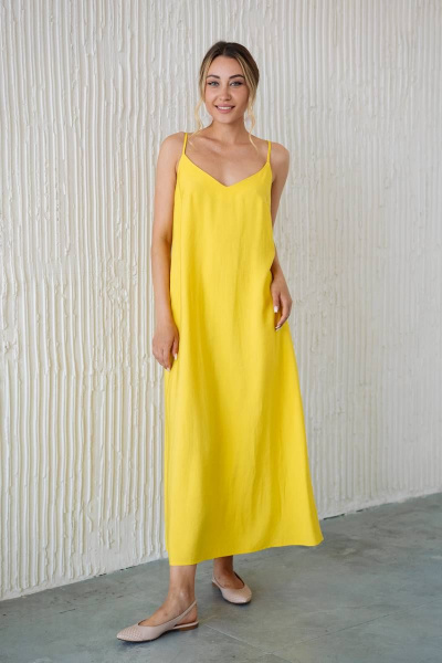 Платье Ivera 1122 желтый - фото 7