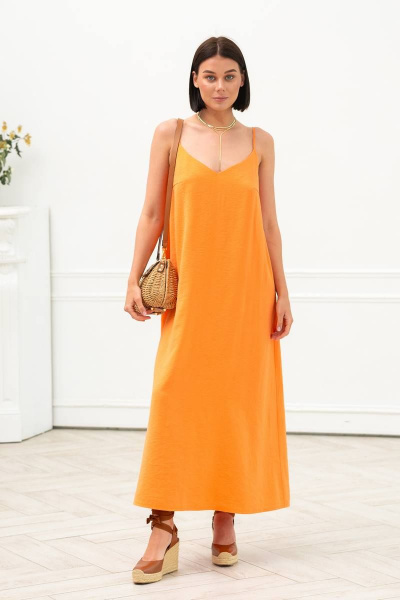 Платье Ivera 1122 оранжевый - фото 1
