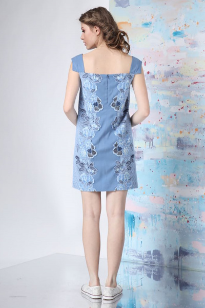 Платье Prestige 3068 голубой - фото 2