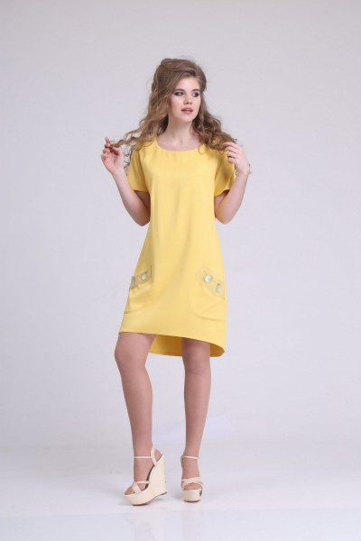 Платье AMORI 9193 желтый - фото 1