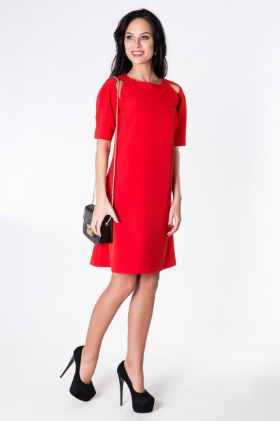 Платье Daloria 1347 красный - фото 1