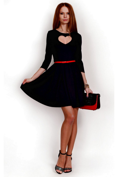 Платье Laskany 4174 9-черный - фото 1
