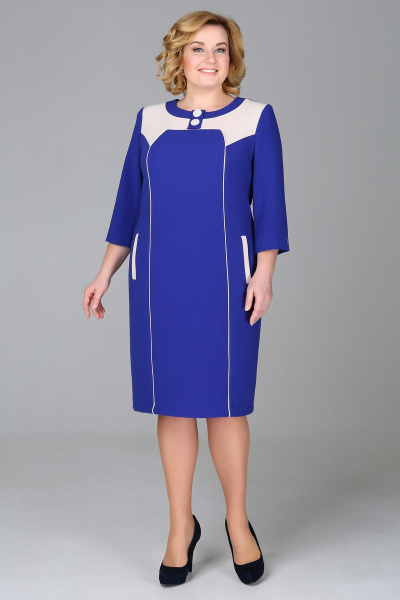 Платье Tellura-L 1358 синий - фото 1