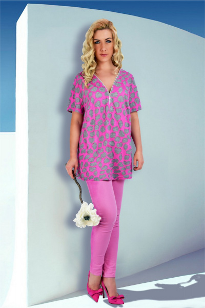 Блуза Verina style 155 розовый - фото 1