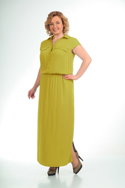 Платье ELGA 01-489 желтый - фото 1