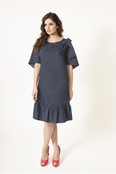 Платье ELGA 01-490 темно-синий - фото 1