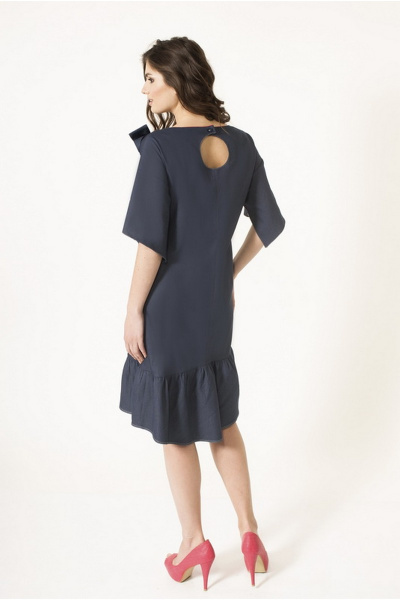 Платье ELGA 01-490 темно-синий - фото 2