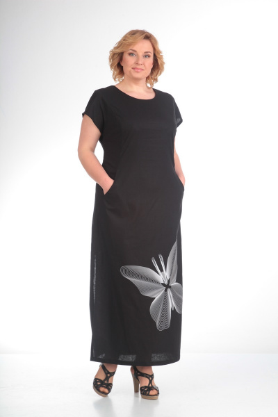 Платье Диомант 1090 черный - фото 2