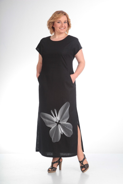 Платье Диомант 1090 черный - фото 1