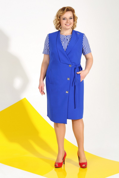 Блуза, платье LaKona 1020 королевский_синий - фото 1