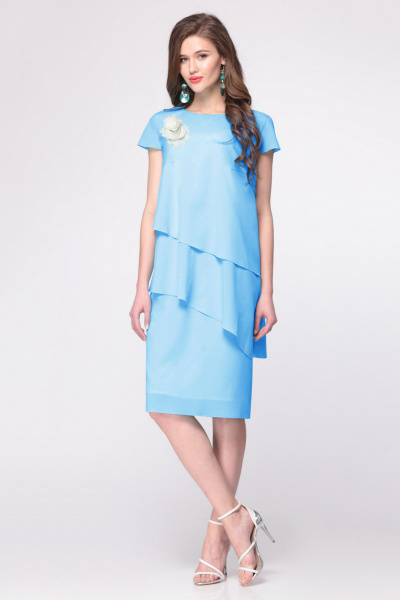 Платье Faufilure outlet С405 голубой - фото 1