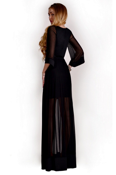 Платье Monica 55148 1-черный+черный - фото 2