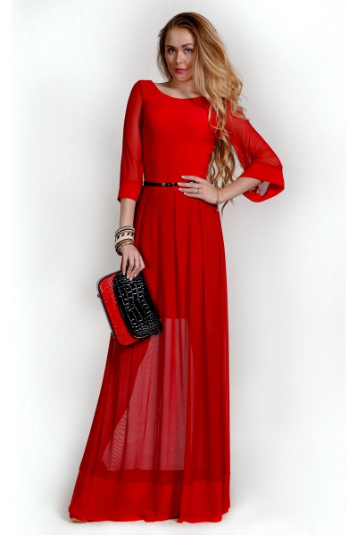 Платье Monica 55148 3-красный+красный - фото 1