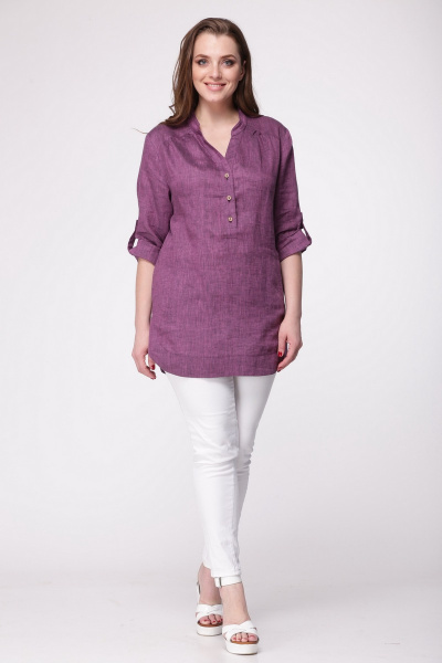 Блуза MALI 604 фиолетовый - фото 1