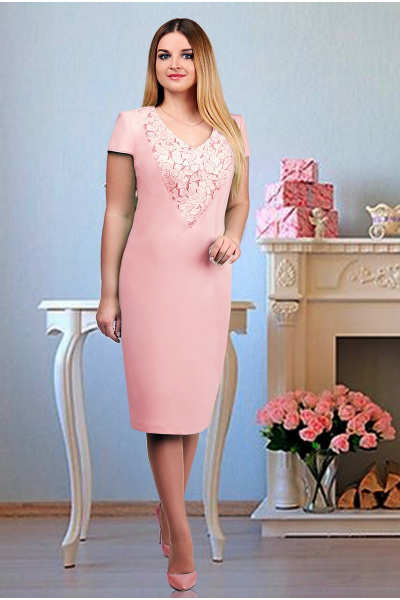 Платье Tensi 221  розовый - фото 1