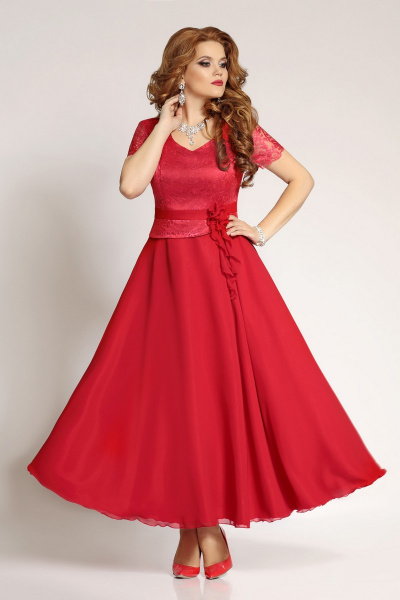 Платье Mira Fashion 4254 красный - фото 1