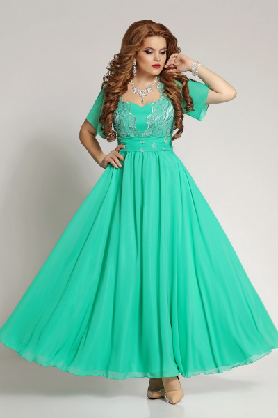Платье Mira Fashion 4261 зеленый - фото 1