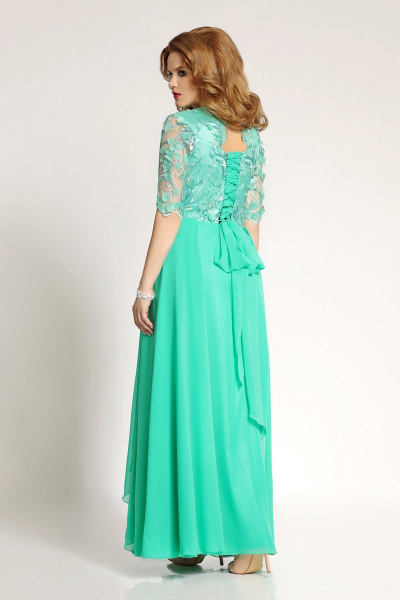 Платье Mira Fashion 4261 зеленый - фото 2