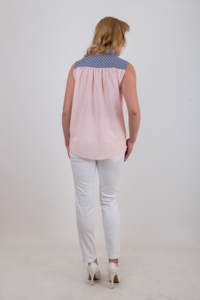 Блуза Mita ЖМ884 розовый - фото 4